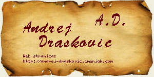 Andrej Drašković vizit kartica